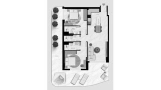 Apartment floor plan, 2 bedrooms in Aark Terraces No. 11010